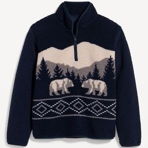 Old Navy 1/4-Zip Sherpa Pullover for Men